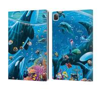 Head Case Designs Licenza Ufficiale Michael David Ward Racconti sul Mare Animali Custodia Portafoglio in Pelle Compatibile con Apple iPad PRO 12.9 2020/2021/2022
