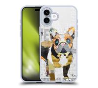 Head Case Designs Licenza Ufficiale Michel Keck Bulldog Francese Cani 4 Custodia in Gel [Protezione di Grado Militare] Compatibile con Apple iPhone 16 Plus