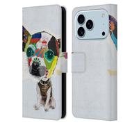 Head Case Designs Licenza Ufficiale Michel Keck Chihuahua 2 Cani 3 Custodia Portafoglio in Pelle Compatibile con Apple iPhone 17 Pro
