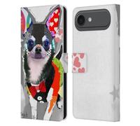 Head Case Designs Licenza Ufficiale Michel Keck Chihuahua Cani 3 Custodia Portafoglio in Pelle Compatibile con Apple iPhone 17 Air