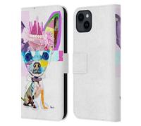 Head Case Designs Licenza Ufficiale Michel Keck Chihuahua Collage Animale Custodia Portafoglio in Pelle Compatibile con Apple iPhone 15 Plus