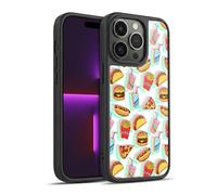 Head Case Designs Licenza Ufficiale Micklyn Le Feuvre Arcobaleno Fast Food Pattern 2 Cover in Gel Rinforzata [Protezione di Grado Militare] Compatibile con Apple iPhone 14 PRO