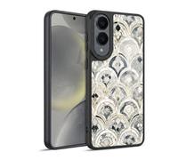 Head Case Designs Licenza Ufficiale Micklyn Le Feuvre Art Deco Monocromatica Pattern Marmo Cover in Gel Rinforzata [Protezione di Grado Militare] Compatibile con Samsung Galaxy S25 Edge