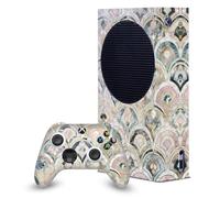 Head Case Designs Licenza Ufficiale Micklyn Le Feuvre Art Deco Tiles In Soft Pastels Mix Arte Console Da Gioco Wrap E Pelle Per Controller Compatibile con Xbox Series S Console & Controller Bundle