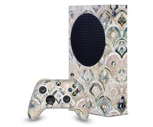 Head Case Designs Licenza Ufficiale Micklyn Le Feuvre Art Deco Tiles In Soft Pastels Mix Arte Console Da Gioco Wrap E Pelle Per Controller Compatibile con Xbox Series S Console & Controller Bundle