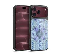 Head Case Designs Licenza Ufficiale Micklyn Le Feuvre Blu Navy Menta e Porpora Mandala Cover in gel rinforzata [Protezione di Grado Militare] Compatibile con Apple iPhone 18 Pro Max