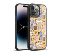 Head Case Designs Licenza Ufficiale Micklyn Le Feuvre caffè Amore E Giallo Pattern 2 Cover in Gel Rinforzata [Protezione di Grado Militare] Compatibile con Apple iPhone 14 PRO Max