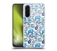 Head Case Designs Licenza Ufficiale Micklyn Le Feuvre Elefante Floreale acquarello Pattern 2 Custodia in Gel [Protezione di Grado Militare] Compatibile con Samsung Galaxy A36 5G