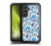 Head Case Designs Licenza Ufficiale Micklyn Le Feuvre Elefante floreale acquarello Pattern 2 Custodia Antiurto Ultra Blindata compatibile con Samsung Galaxy A54 5G