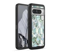 Head Case Designs Licenza Ufficiale Micklyn Le Feuvre Giada E Favo Pattern Marmo Custodia Antiurto Ultra Blindata Compatibile con Google Pixel 8 PRO