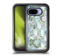 Head Case Designs Licenza Ufficiale Micklyn Le Feuvre Giada E Favo Pattern Marmo Custodia Antiurto Ultra Blindata Compatibile con Google Pixel 9A