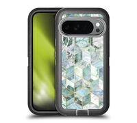 Head Case Designs Licenza Ufficiale Micklyn Le Feuvre Giada E Favo Pattern Marmo Custodia Antiurto Ultra Blindata Compatibile con Google Pixel 10