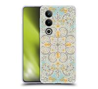 Head Case Designs Licenza Ufficiale Micklyn Le Feuvre Grigio E Giallo Pattern Floreali Custodia Cover in Morbido Gel Compatibile con OnePlus Ace 3V 5G