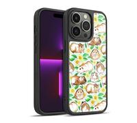 Head Case Designs Licenza Ufficiale Micklyn Le Feuvre Guinea Pigs And Daisies in Watercolour On Mint Pattern 2 Cover in Gel Rinforzata [Grado Militare] Compatibile con Apple iPhone 14 PRO