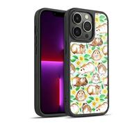 Head Case Designs Licenza Ufficiale Micklyn Le Feuvre Guinea Pigs And Daisies in Watercolour On Mint Pattern 2 Cover in Gel Rinforzata [Grado Militare] Compatibile con Apple iPhone 13 PRO