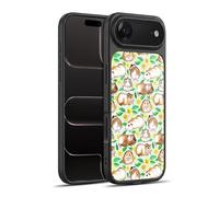 Head Case Designs Licenza Ufficiale Micklyn Le Feuvre Guinea Pigs And Daisies in Watercolour On Mint Pattern 2 Cover in Gel Rinforzata [Grado Militare] Compatibile con Apple iPhone 17 Air