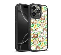 Head Case Designs Licenza Ufficiale Micklyn Le Feuvre Guinea Pigs And Daisies in Watercolour On Mint Pattern 2 Cover in Gel Rinforzata [Grado Militare] Compatibile con Apple iPhone 16 PRO