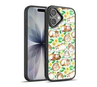 Head Case Designs Licenza Ufficiale Micklyn Le Feuvre Guinea Pigs And Daisies in Watercolour On Mint Pattern 2 Cover in Gel Rinforzata [Protezione di Grado Militare] Compatibile con Apple iPhone 17