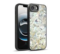 Head Case Designs Licenza Ufficiale Micklyn Le Feuvre Menta Chiara E Marmo Art Deco Pattern Marmo Cover in Gel Rinforzata [Protezione di Grado Militare] Compatibile con Apple iPhone 16e / iPhone 17e