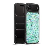 Head Case Designs Licenza Ufficiale Micklyn Le Feuvre Mosaico Menta Quarzo E Giada Pattern Marmo Cover in Gel Rinforzata [Protezione di Grado Militare] Compatibile con Apple iPhone 17 Air
