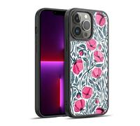 Head Case Designs Licenza Ufficiale Micklyn Le Feuvre Papaveri Rosa Acceso con Stampa a Blocchi Flora E Fauna Cover in Gel Rinforzata [Grado Militare] Compatibile con Apple iPhone 13 PRO Max