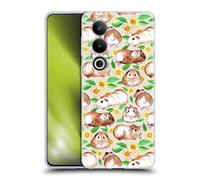 Head Case Designs Licenza Ufficiale Micklyn Le Feuvre Porcellini D'India Margherite Acquarelli Pattern 2 Custodia Cover in Morbido Gel Compatibile con OnePlus Ace 3V 5G