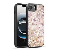 Head Case Designs Licenza Ufficiale Micklyn Le Feuvre Rosa E Corallo Art Deco Marmo Pattern Marmo Cover in Gel Rinforzata [Protezione di Grado Militare] Compatibile con Apple iPhone 16e / iPhone 17e