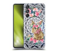 Head Case Designs Licenza Ufficiale Monika Strigel Coniglio Pizzo Amici Fiori 2 Custodia Cover in Morbido Gel Compatibile con Samsung Galaxy M55 5G