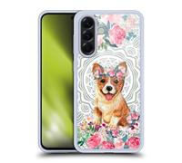 Head Case Designs Licenza Ufficiale Monika Strigel Corgi Pizzo Amici Fiori 2 Custodia in Gel [Protezione di Grado Militare] Compatibile con Samsung Galaxy A56 5G
