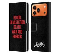 Head Case Designs Licenza Ufficiale Monty Python Blood Devastation Death War And Horror Arte Chiave Custodia Portafoglio in Pelle Compatibile con Apple iPhone 17 Pro Max