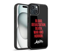 Head Case Designs Licenza Ufficiale Monty Python Blood Devastation Death War And Horror Arte Chiave Cover in Gel Rinforzata [Protezione di Grado Militare] Compatibile con Apple iPhone 15