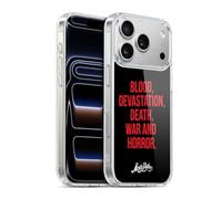Head Case Designs Licenza Ufficiale Monty Python Blood Devastation Death War And Horror Arte Chiave Custodia in Gel [Grado Militare] Compatibile con Apple iPhone 17 PRO E Compatibile con MagSafe