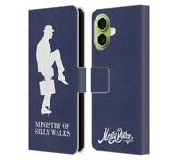 Head Case Designs Licenza Ufficiale Monty Python Ministry Of Silly Walks Arte Chiave Custodia Portafoglio in Pelle Compatibile con Apple iPhone 17