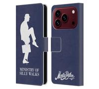 Head Case Designs Licenza Ufficiale Monty Python Ministry Of Silly Walks Arte Chiave Custodia Portafoglio in Pelle Compatibile con Apple iPhone 18 Pro