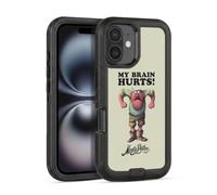 Head Case Designs Licenza Ufficiale Monty Python My Brain Hurts Arte Chiave Custodia Antiurto Ultra Blindata compatibile con Apple iPhone 16