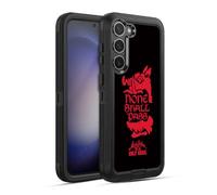 Head Case Designs Licenza Ufficiale Monty Python Nessuno Passerà Arte Chiave Custodia Antiurto Ultra Blindata Compatibile con Samsung Galaxy S23+ 5G