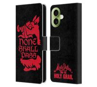 Head Case Designs Licenza Ufficiale Monty Python Nessuno Passerà Arte Chiave Custodia Portafoglio in Pelle Compatibile con Apple iPhone 17