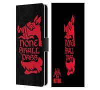 Head Case Designs Licenza Ufficiale Monty Python Nessuno Passerà Arte Chiave Custodia Portafoglio in Pelle Compatibile con Samsung Galaxy S25 Fe