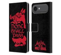 Head Case Designs Licenza Ufficiale Monty Python Nessuno Passerà Arte Chiave Custodia Portafoglio in Pelle Compatibile con Apple iPhone 17 Air