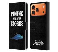 Head Case Designs Licenza Ufficiale Monty Python Pining for The Fjords Arte Chiave Custodia Portafoglio in Pelle Compatibile con Apple iPhone 17 PRO Max