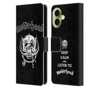 Head Case Designs Licenza Ufficiale Motorhead Classico Logo Grafiche Custodia Portafoglio in Pelle Compatibile con Apple iPhone 17