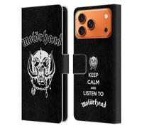 Head Case Designs Licenza Ufficiale Motorhead Classico Logo Grafiche Custodia Portafoglio in Pelle Compatibile con Apple iPhone 17 Pro Max
