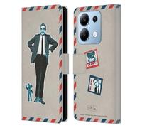 Head Case Designs Licenza Ufficiale Mr. Bean Cartolina Arte Londinese Custodia Portafoglio in Pelle Compatibile con Xiaomi Redmi Note 13/13 Pro 5G