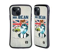 Head Case Designs Licenza Ufficiale Mr. Bean con Teddy Arte Londinese Custodia Cover Ibrida Compatibile con Apple iPhone 15