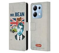 Head Case Designs Licenza Ufficiale Mr. Bean Con Teddy Arte Londinese Custodia Portafoglio in Pelle Compatibile con Xiaomi Redmi Note 13/13 Pro 5G