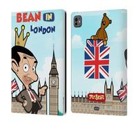 Head Case Designs Licenza Ufficiale Mr. Bean: La Serie Animata Bean a Londra Grafica Arte Custodia Portafoglio in Pelle Compatibile con Apple iPad PRO 11 M4 2024