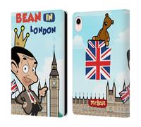 Head Case Designs Licenza Ufficiale Mr. Bean: La Serie Animata Bean a Londra Grafica Arte Custodia Portafoglio in Pelle Compatibile con Apple iPad Mini (2021/2024)
