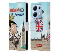 Head Case Designs Licenza Ufficiale Mr. Bean: La Serie Animata Bean a Londra Grafica Arte Custodia Portafoglio in Pelle Compatibile con Xiaomi Redmi Note 13/13 Pro 5G