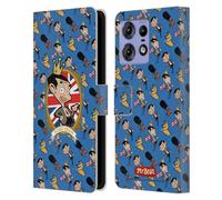 Head Case Designs Licenza Ufficiale Mr. Bean: La Serie Animata Bean Reale Grafica Arte Custodia Portafoglio in Pelle Compatibile con Motorola Edge 50 PRO