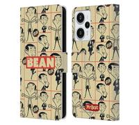 Head Case Designs Licenza Ufficiale Mr. Bean: La Serie Animata Collage Grafica Arte Custodia Portafoglio in Pelle Compatibile con Xiaomi Redmi Note 12T
